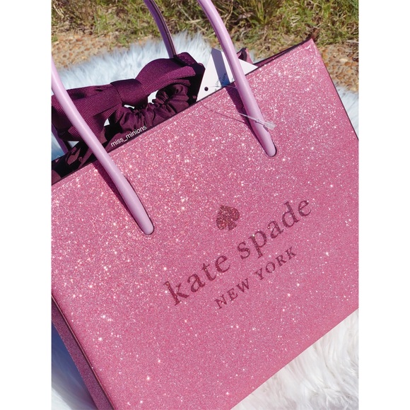 Kate Spade Pink Glitter Shopper Bag - Picture 4 of 13